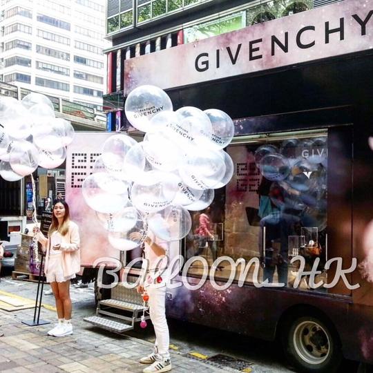透明羽毛氣球|Logo印刷氣球|BALLOON HK 氣球專門店