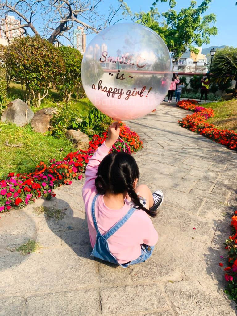 透明羽毛氣球|羽毛球| Message氣球| BALLOON HK 氣球專門店
