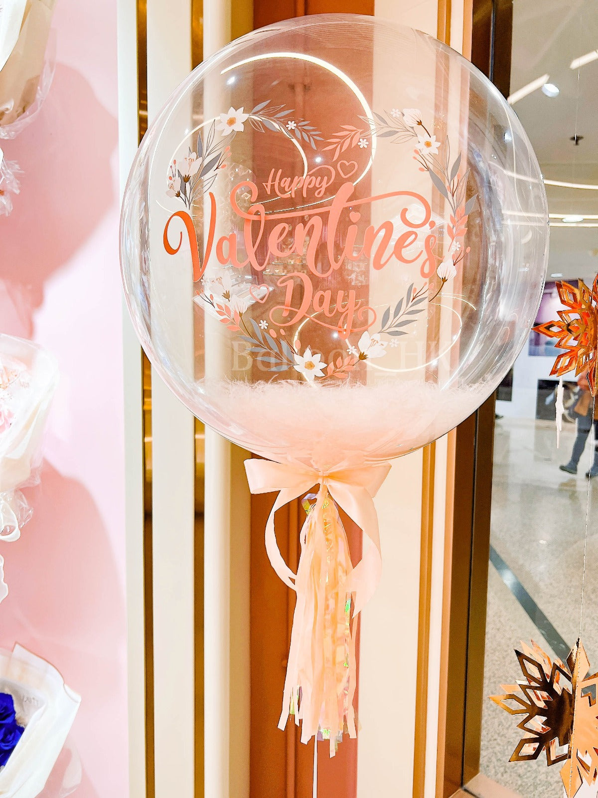 透明羽毛氣球|情人節氣球| Message氣球| BALLOON HK 氣球專門店