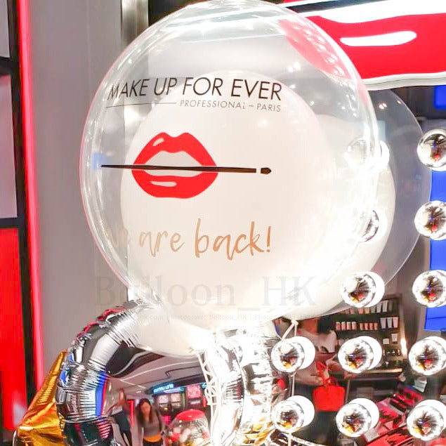 水晶波中橡膠| Logo印刷氣球| BALLOON HK 氣球專門店