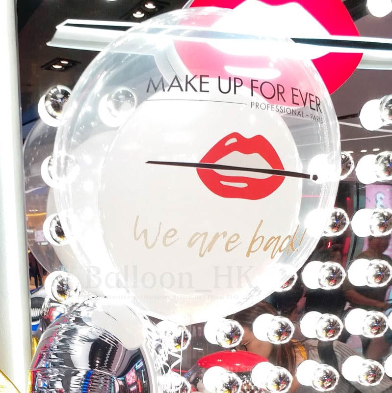 水晶波中橡膠| Logo印刷氣球| BALLOON HK 氣球專門店