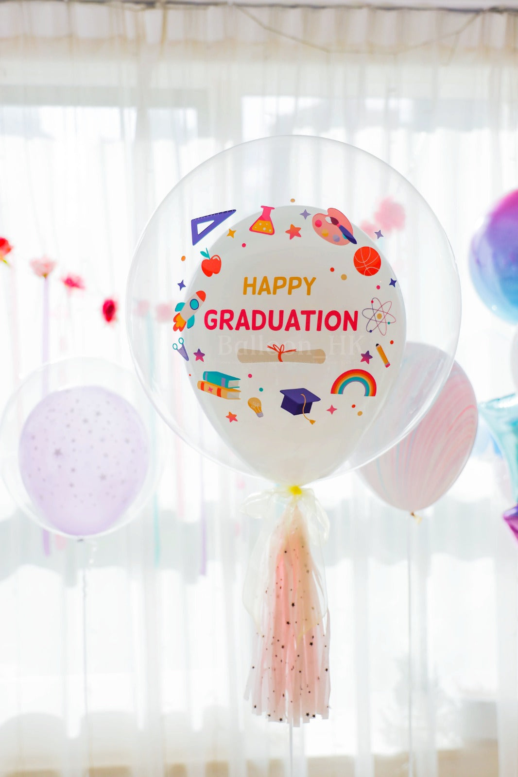 水晶波中橡膠| 畢業氣球| Message氣球| BALLOON HK 氣球專門店