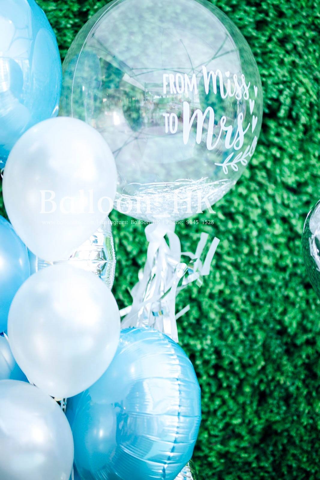 透明閃閃氣球| 婚前派對氣球| BALLOON HK 氣球專門店