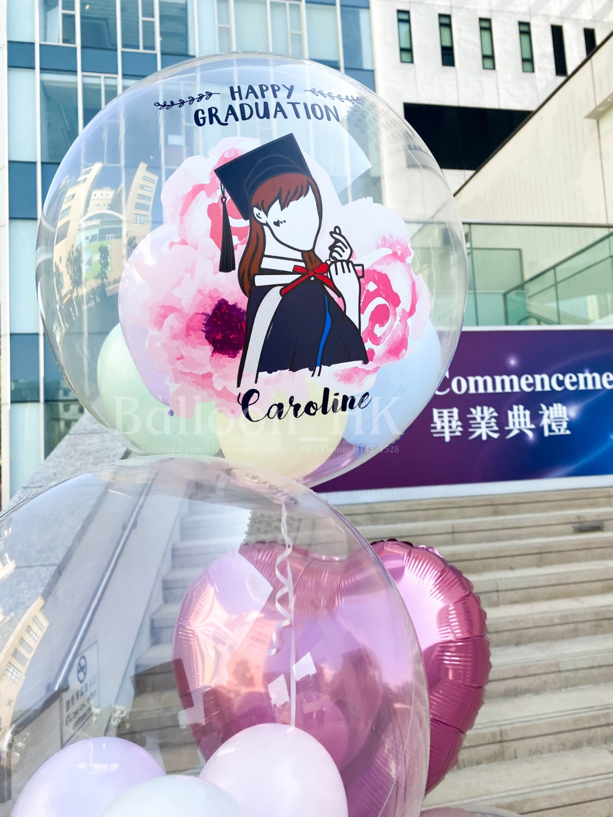 畢業氣球|Message氣球|透明波中波|BALLOONHK 氣球專門店