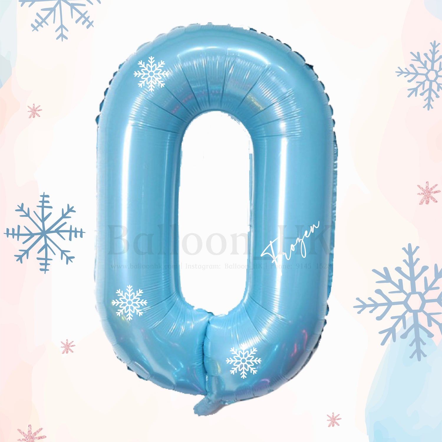 40" 數字 + 雪花 Pattern