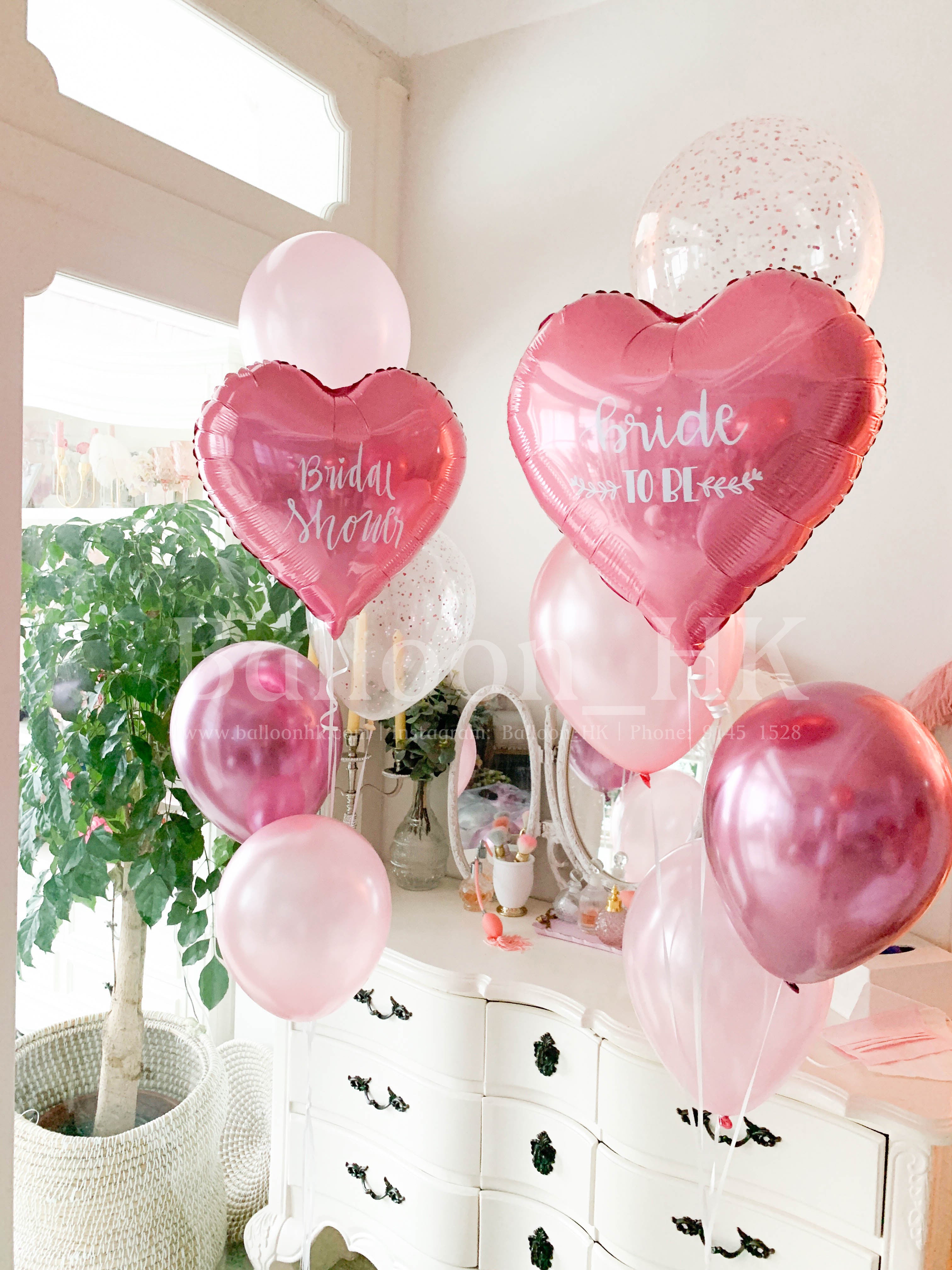婚前派對氣球|bridal shower佈置|bridal shower氣球| Balloon HK