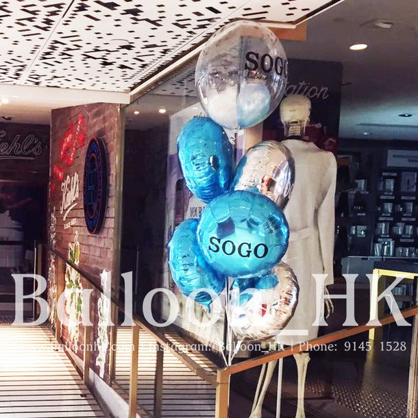 商場佈置氣球|商場活動氣球| Logo印刷氣球|BALLOONHK 氣球專門店