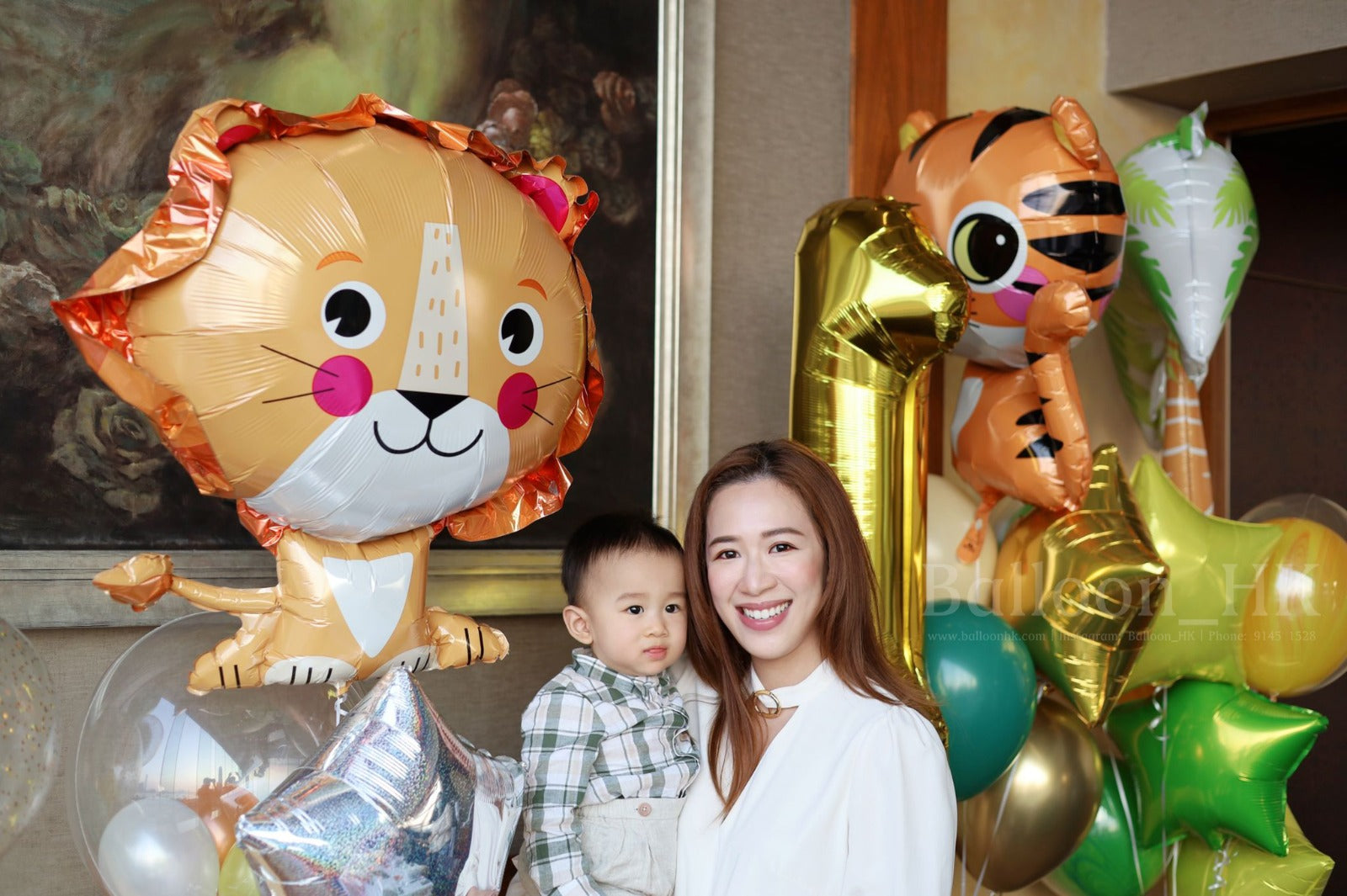 兒童生日氣球|生日派對|老虎氣球|BalloonHK