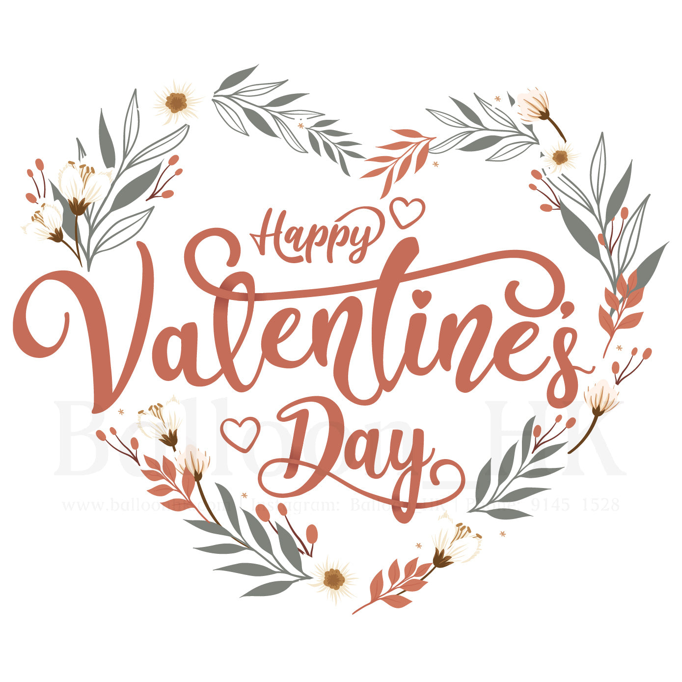 彩印 Template - 情人節款