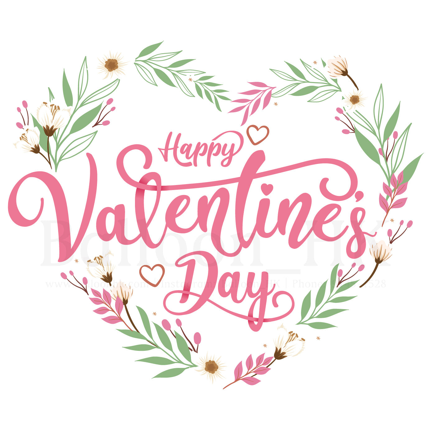 彩印 Template - 情人節款