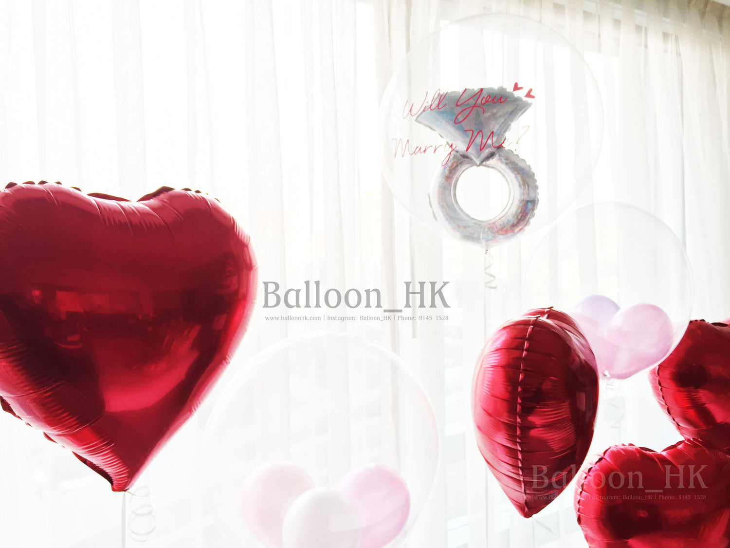 求婚氣球|求婚佈置氣球|求婚裝飾|BalloonHK