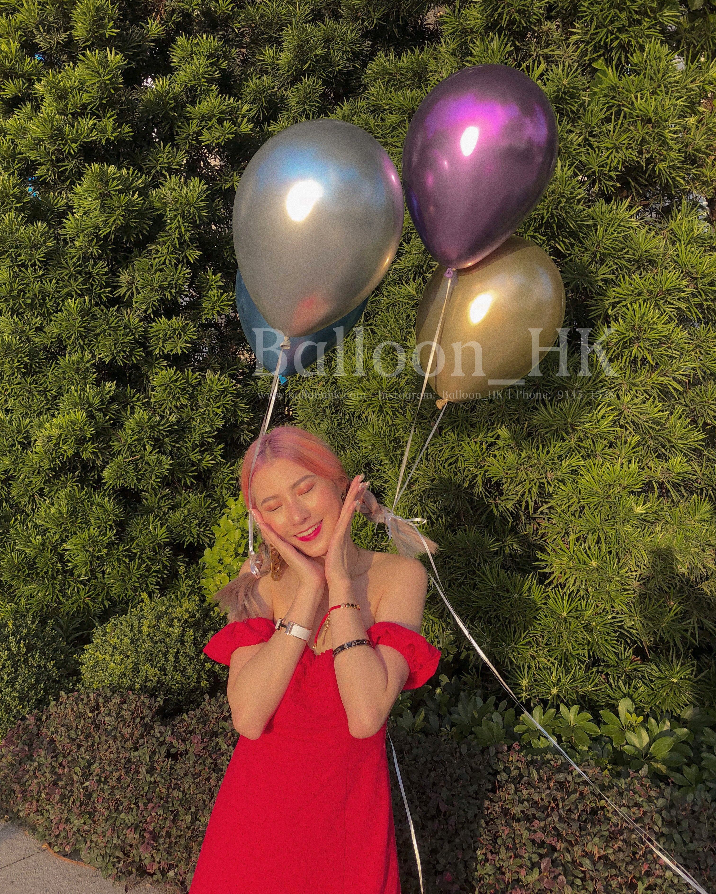 11" 金屬面橡膠氣球