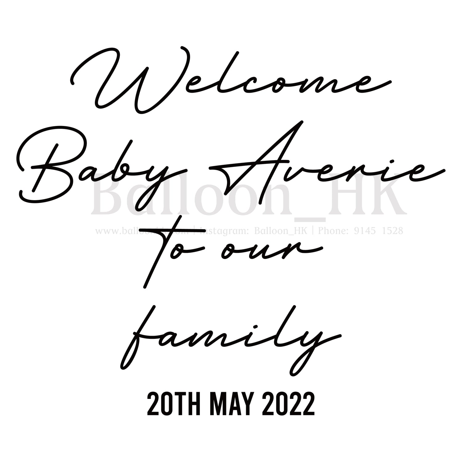 Baby/百日宴 Msg Demo