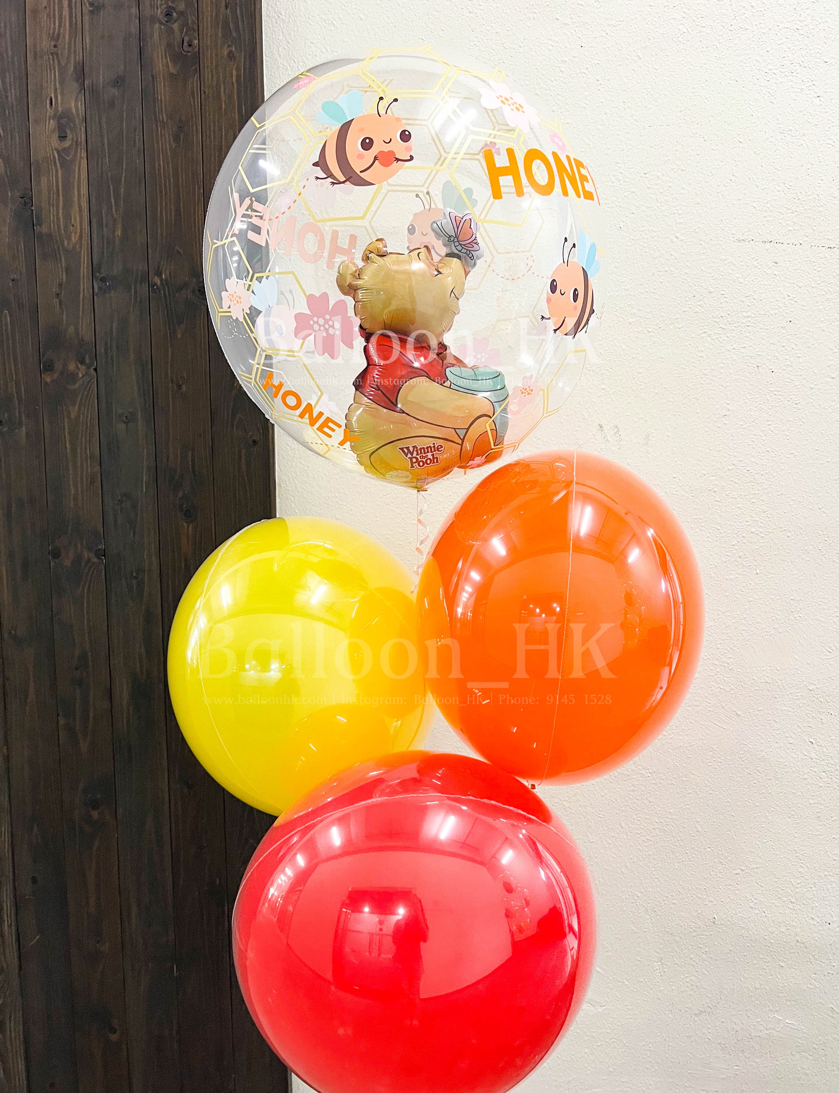 Winnie the Pooh 氣球束 1 (3天預訂)