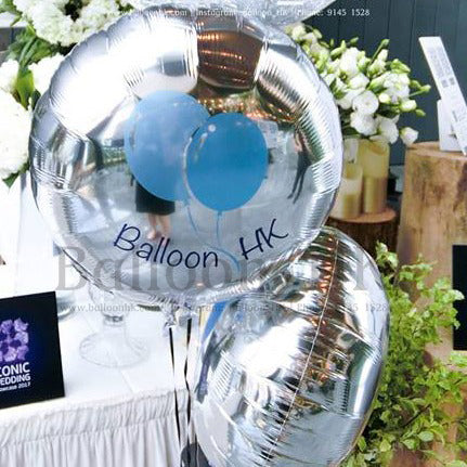 18" 超持久圓形鋁膜氣球 + 公司Logo