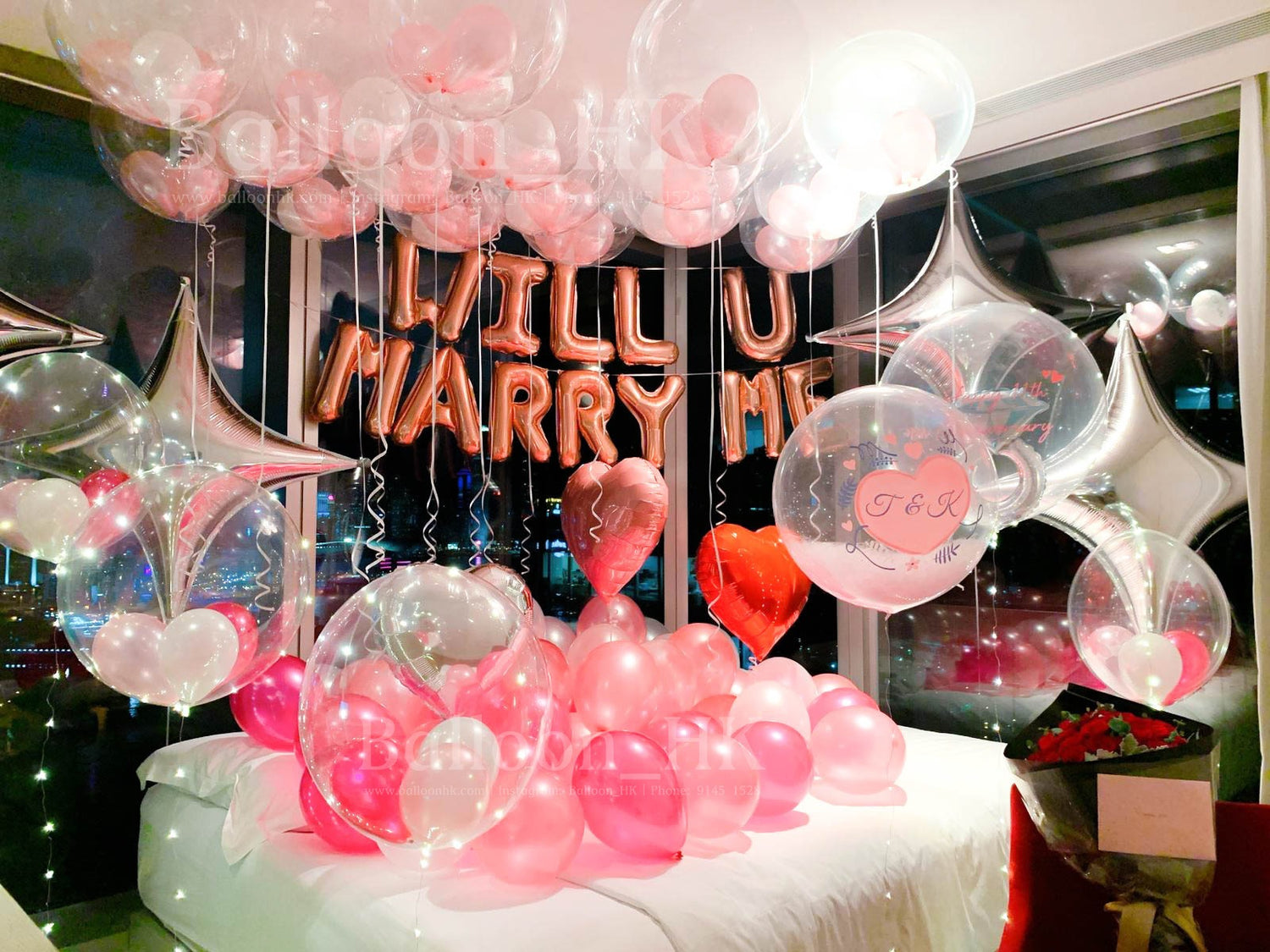 求婚氣球|求婚佈置|求婚裝飾|BalloonHK