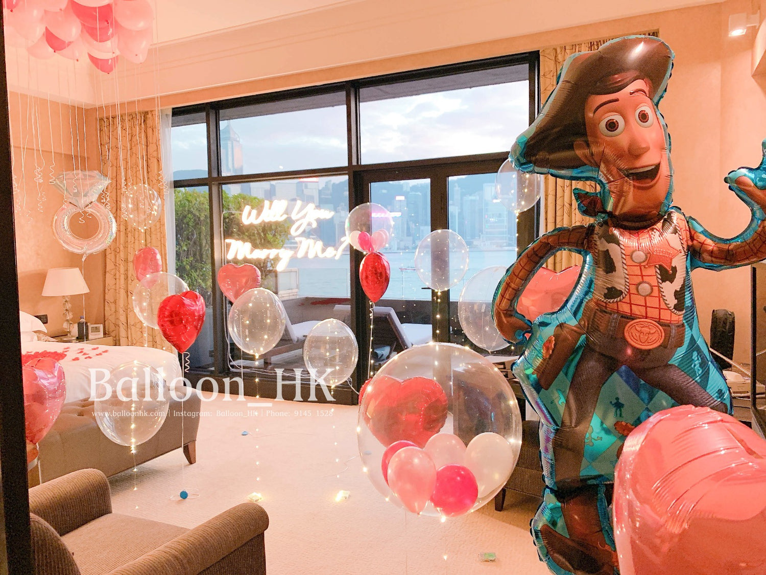 求婚氣球|求婚佈置|求婚裝飾|Balloon HK