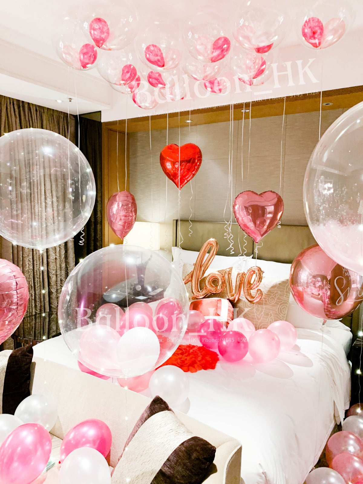 求婚氣球|酒店求婚佈置|求婚裝飾|BalloonHK