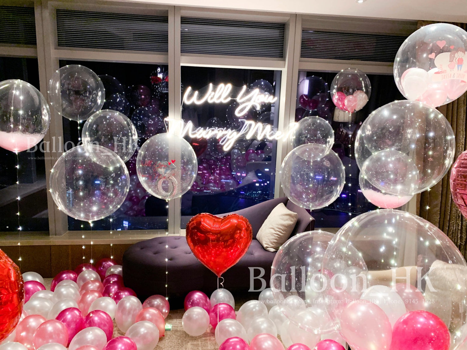 求婚氣球|求婚佈置|求婚裝飾|Balloon HK