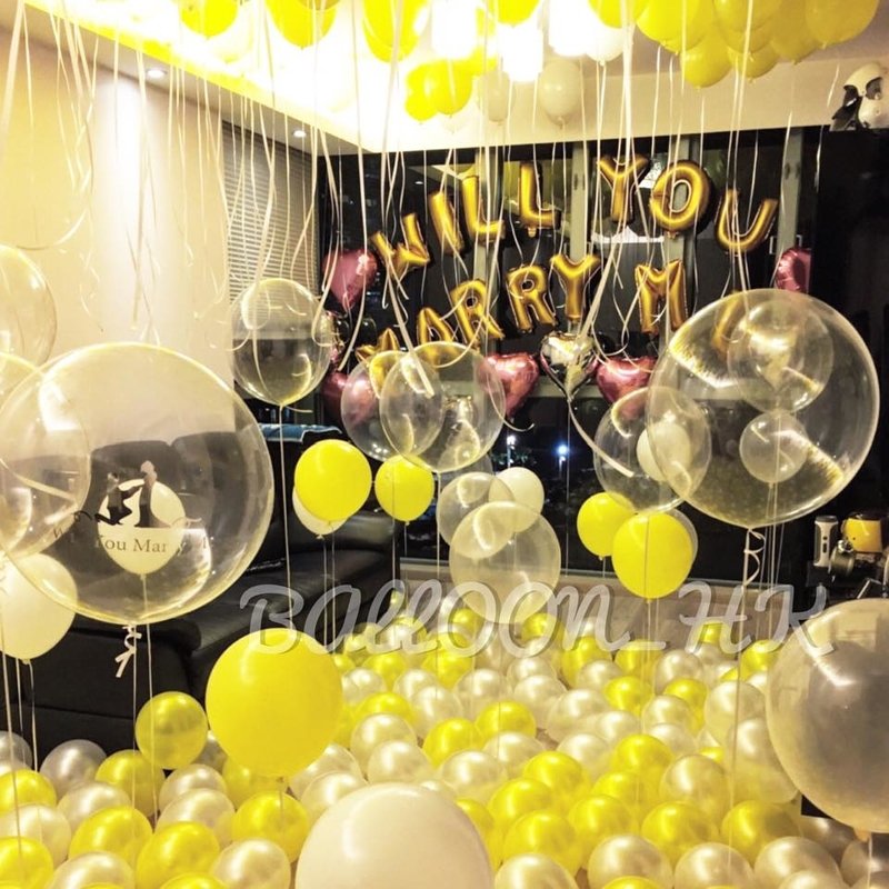 求婚氣球|居家求婚佈置|求婚裝飾|BalloonHK