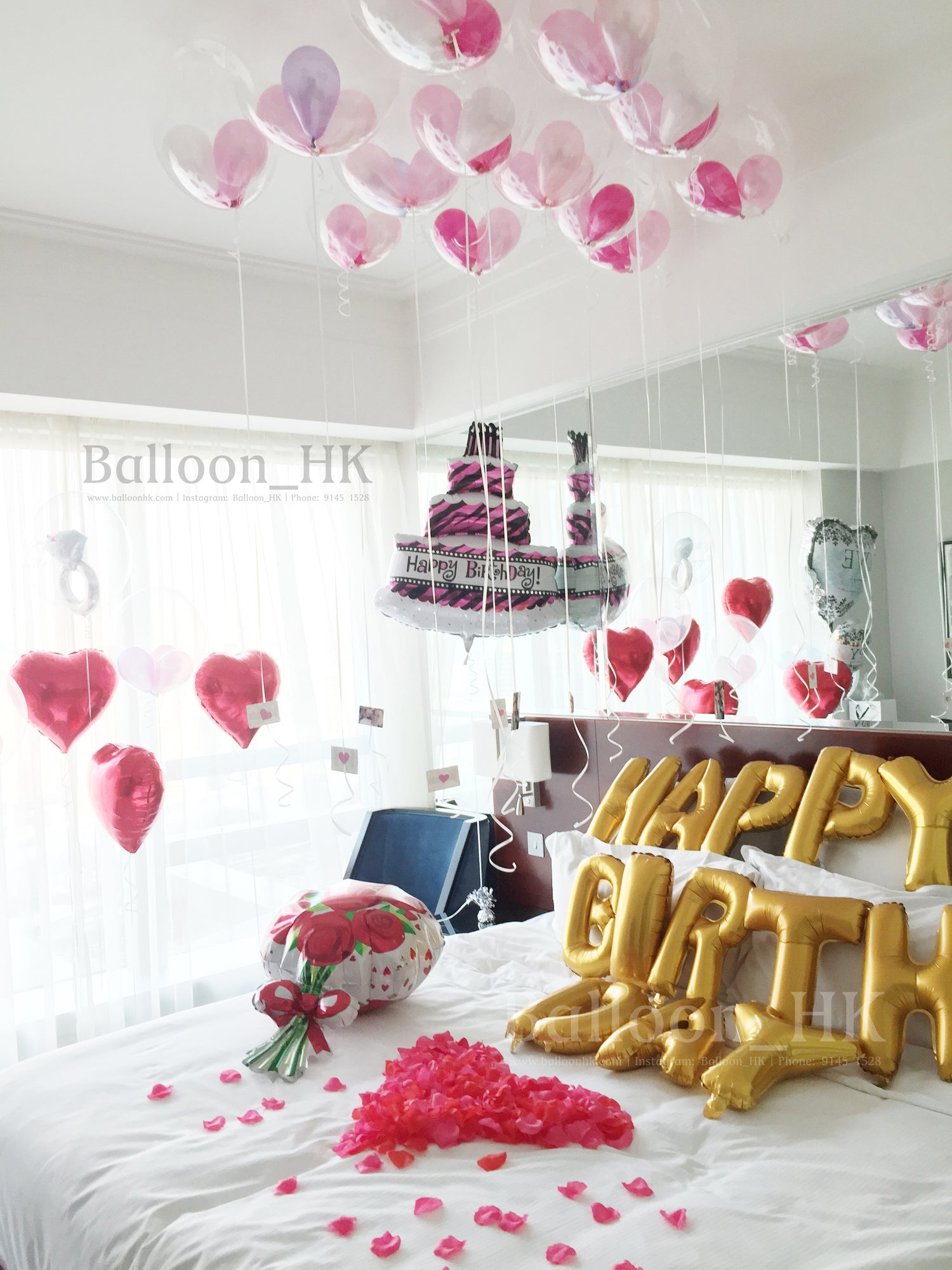 求婚氣球|酒店求婚佈置|求婚裝飾|Balloon HK