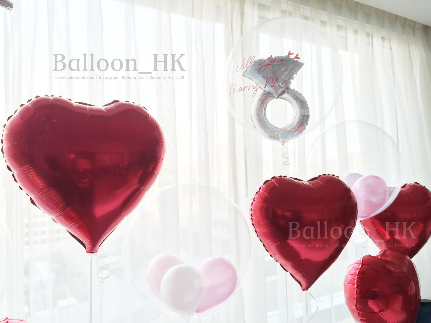 求婚氣球|求婚佈置|求婚裝飾|BalloonHK