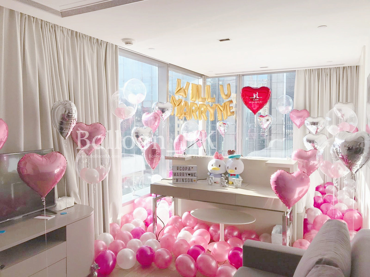 求婚氣球|求婚佈置|求婚裝飾|Balloon HK