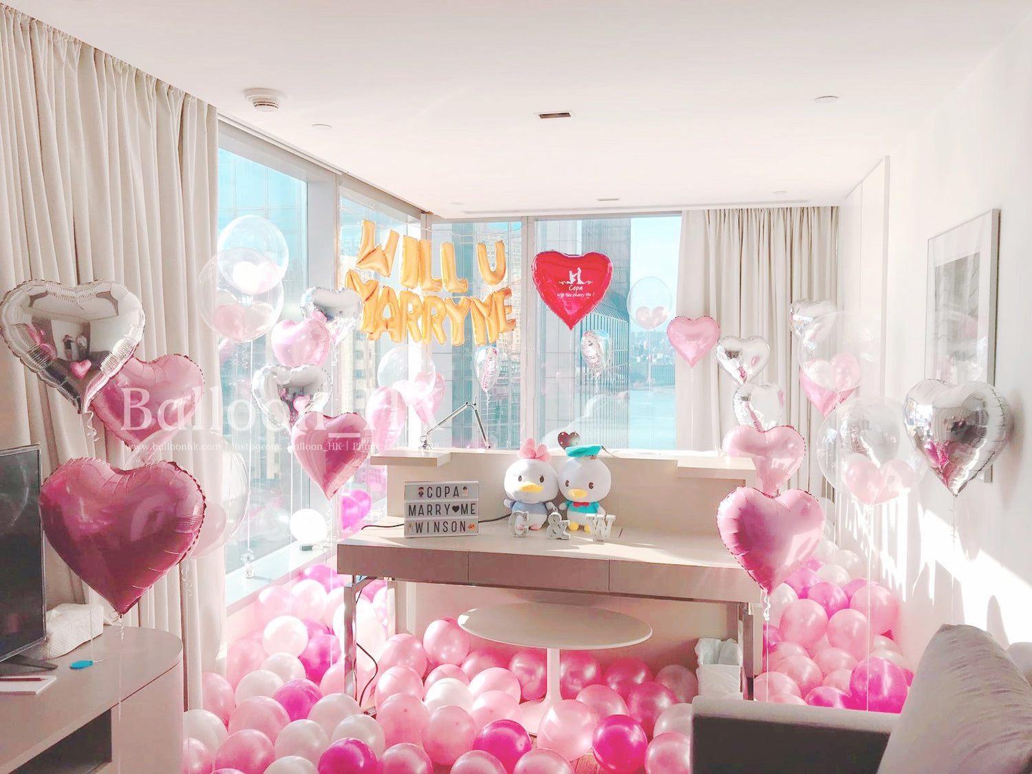 求婚氣球|求婚佈置|求婚裝飾|BalloonHK