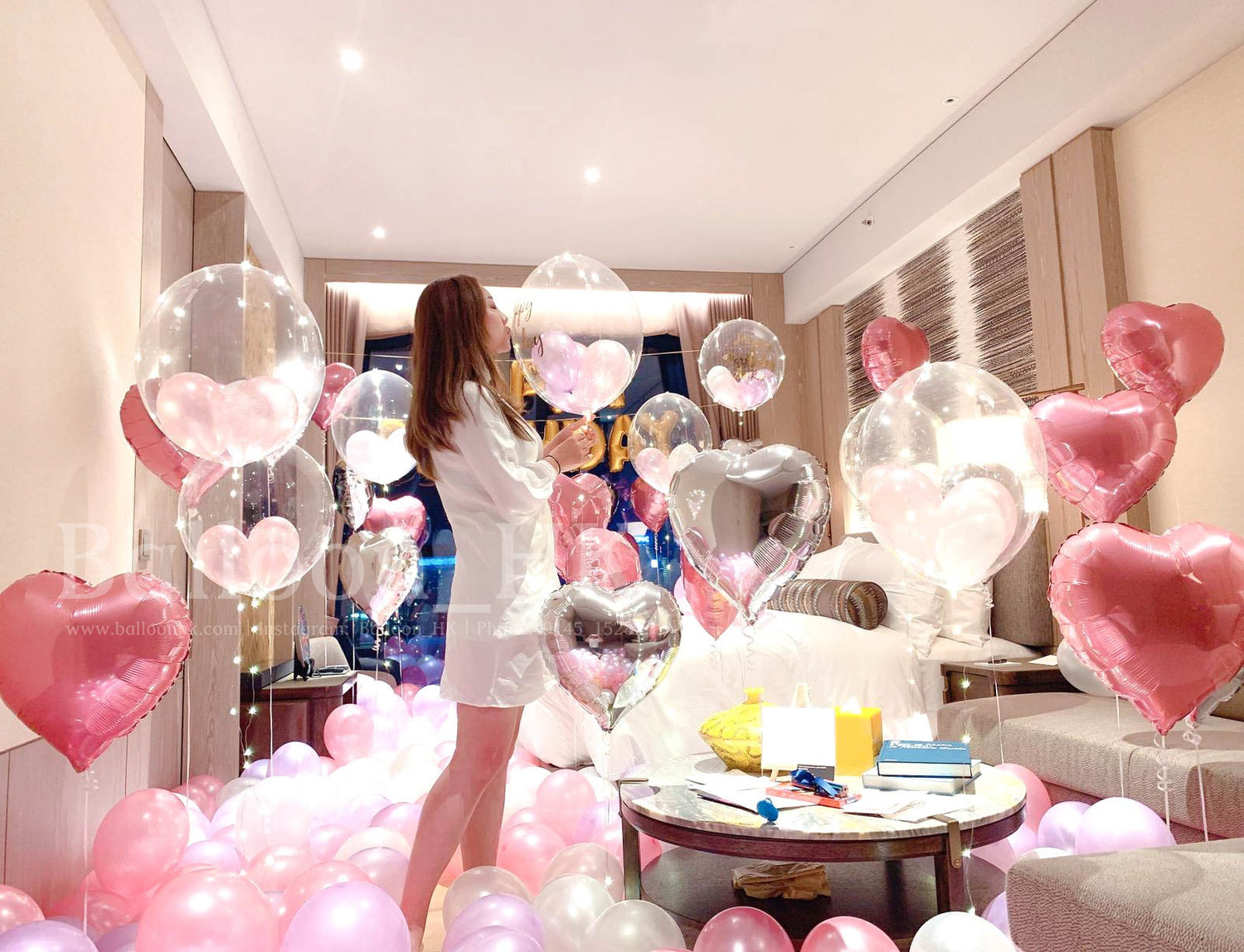 求婚氣球|酒店求婚佈置|求婚裝飾|Balloon HK