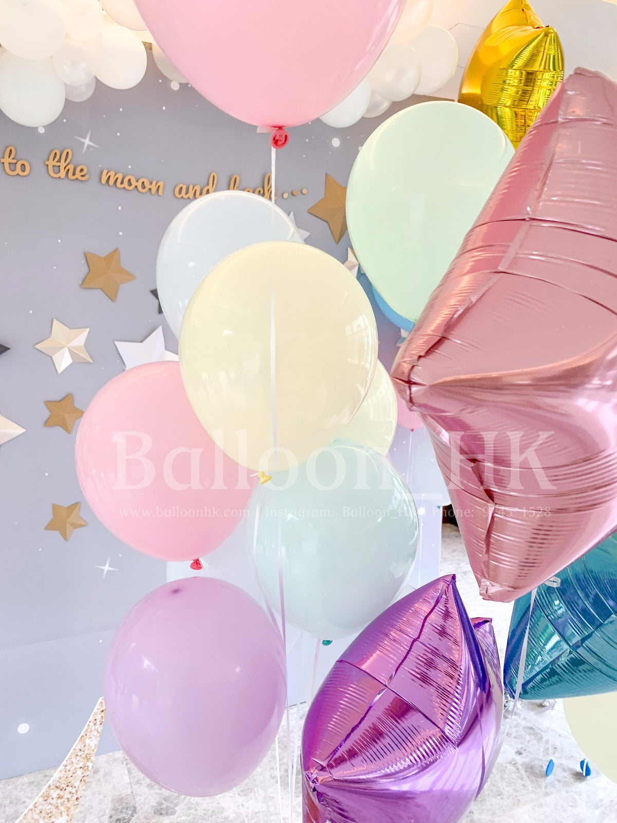 10" 馬卡龍色橡膠氣球-充空氣