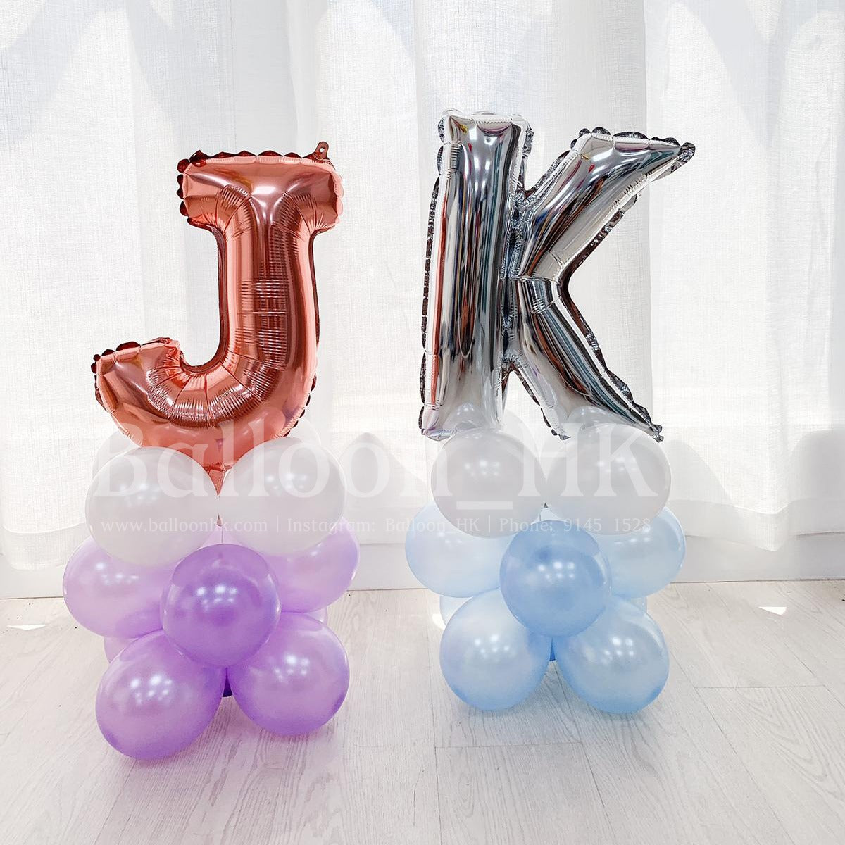 14"數字/字母鋁膜連氣球底座