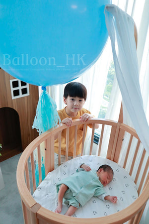 36" 橡膠氣球 + 4節流蘇 (3天預訂)