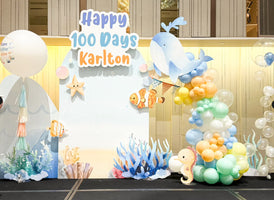 BalloonHK | 百日宴氣球佈置 | 海洋主題 | Ocean