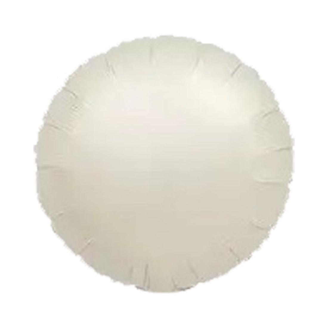 18" 圓形鋁膜氣球 - 奶油白