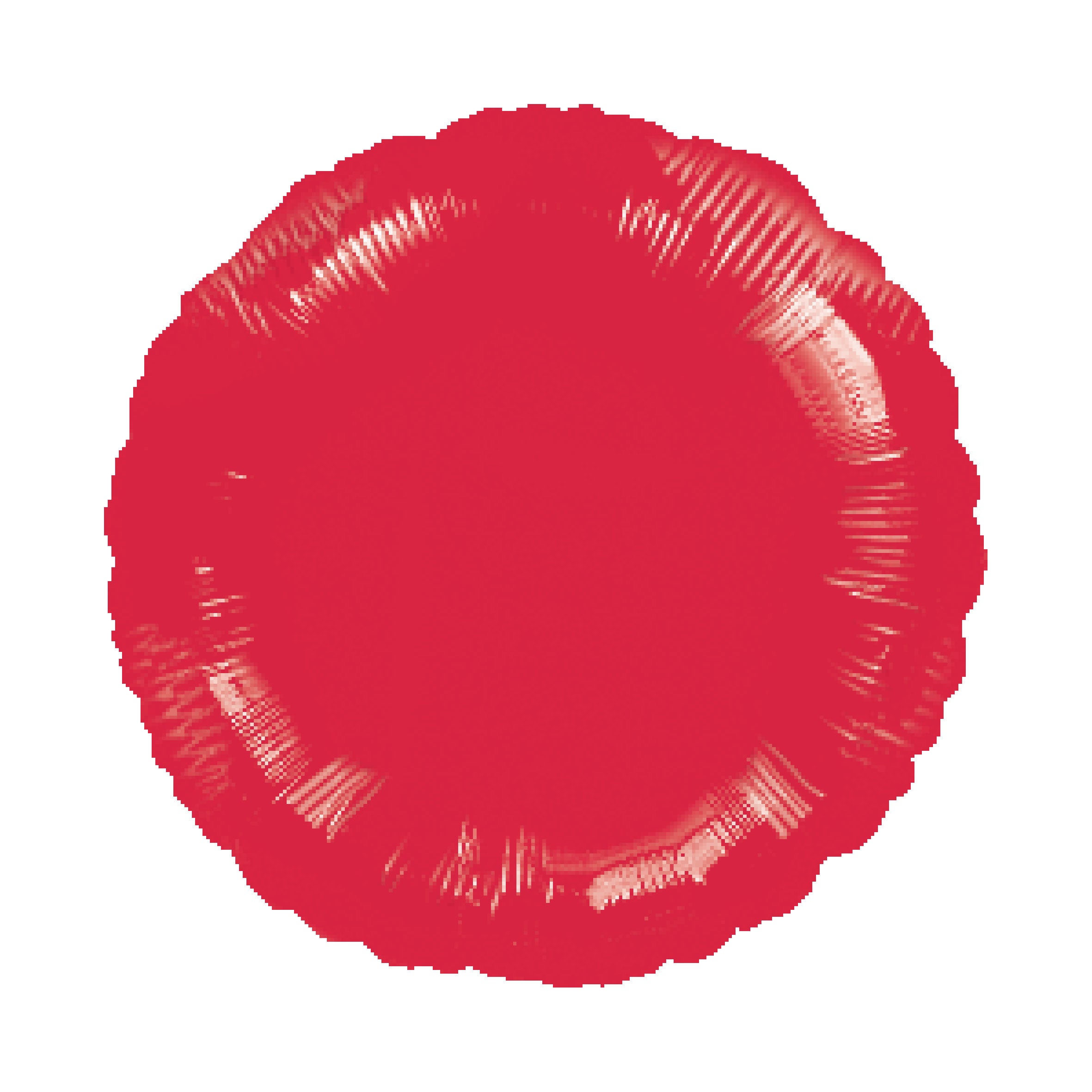 18" 圓形鋁膜氣球 - 紅色