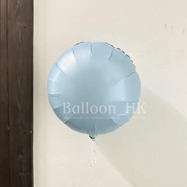 圓形氣球 ｜冰藍色氣球｜錫紙氣球| Balloon HK