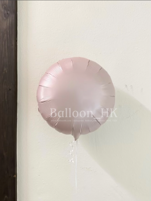 圓形氣球 ｜復古粉氣球｜錫紙氣球| BalloonHK