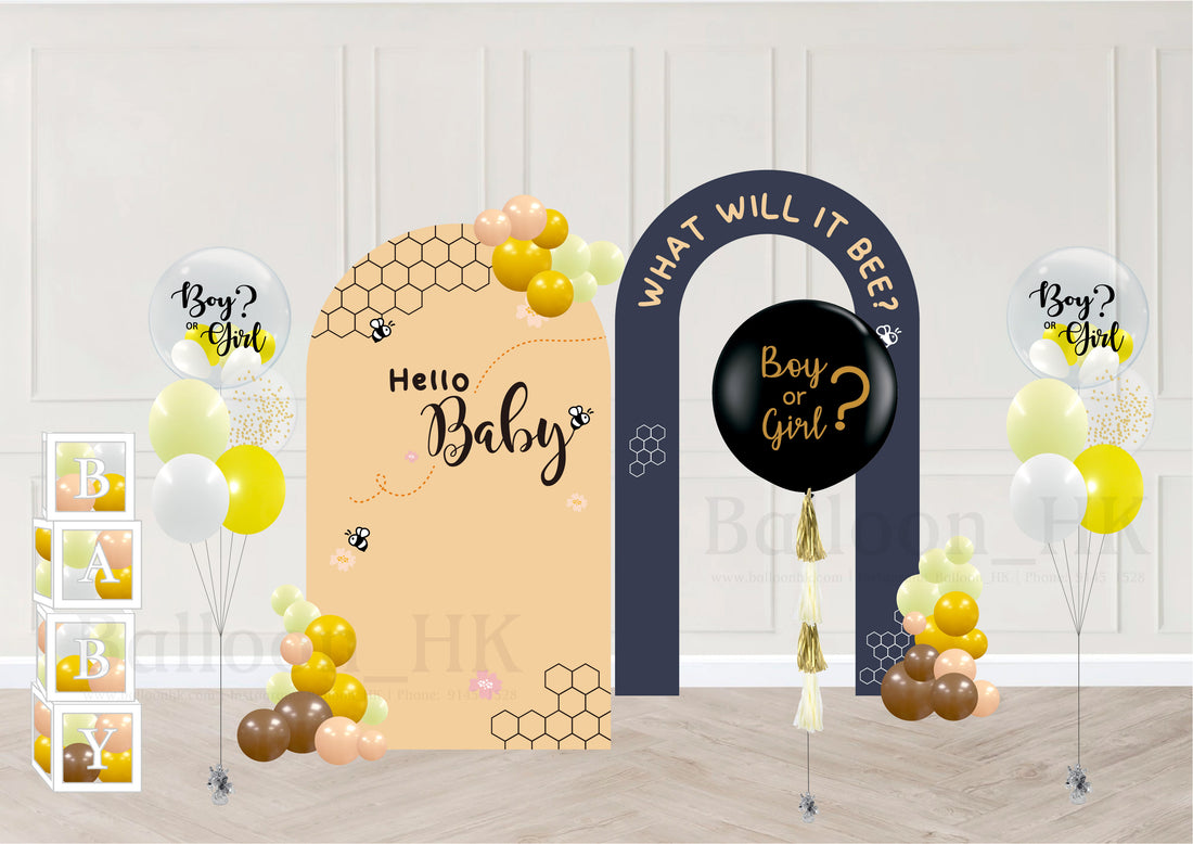 Baby Gender Reveal -  蜜蜂主題套裝1 (10天預訂)