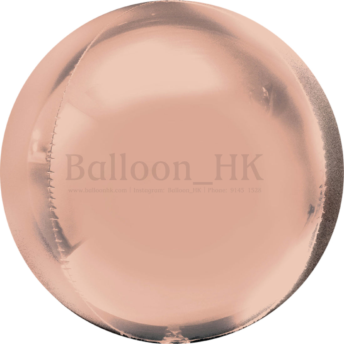 球狀氣球 ｜玫瑰金氣球｜氣球| BalloonHK