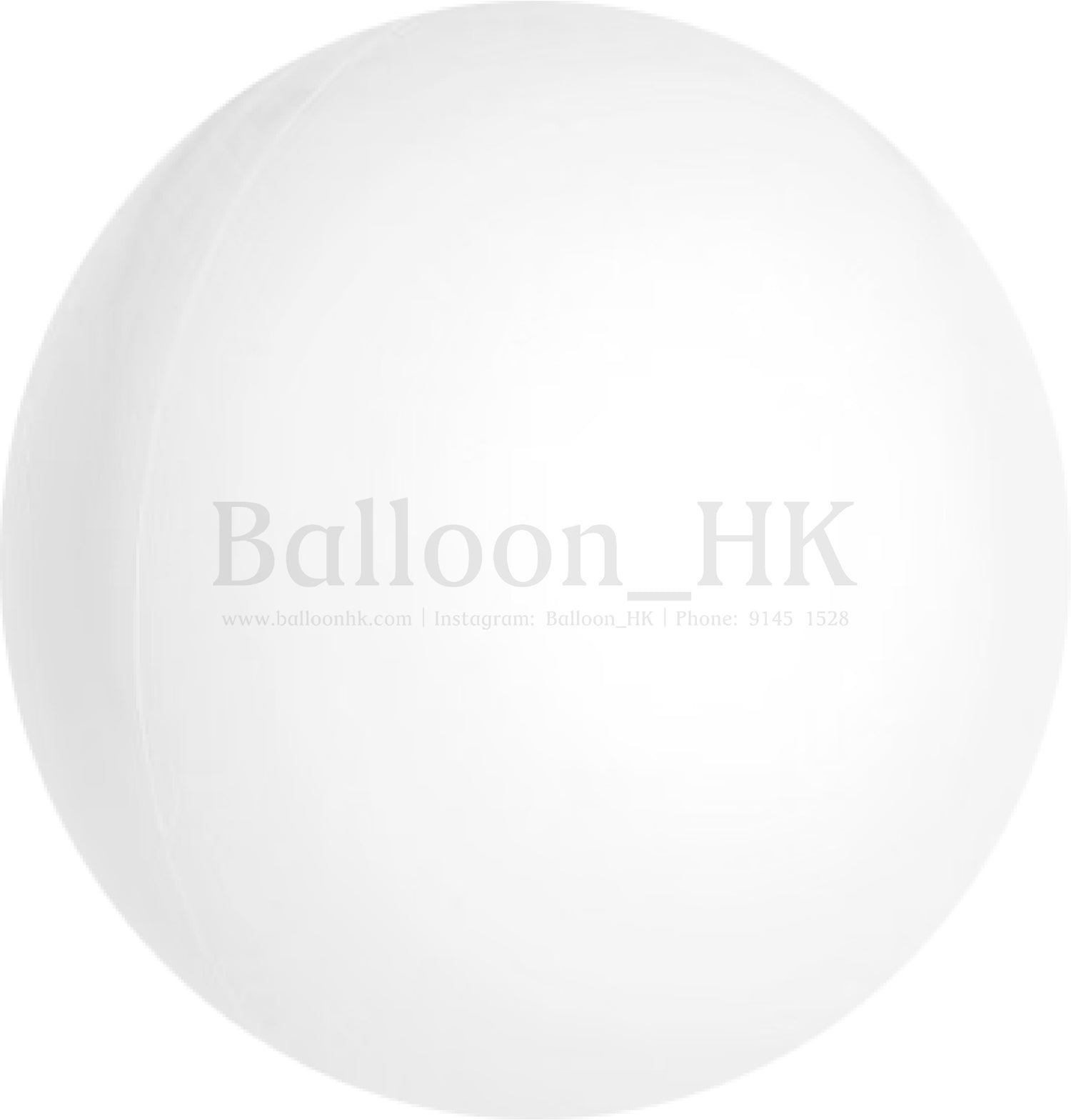 球狀氣球 ｜白色氣球｜氣球| BalloonHK