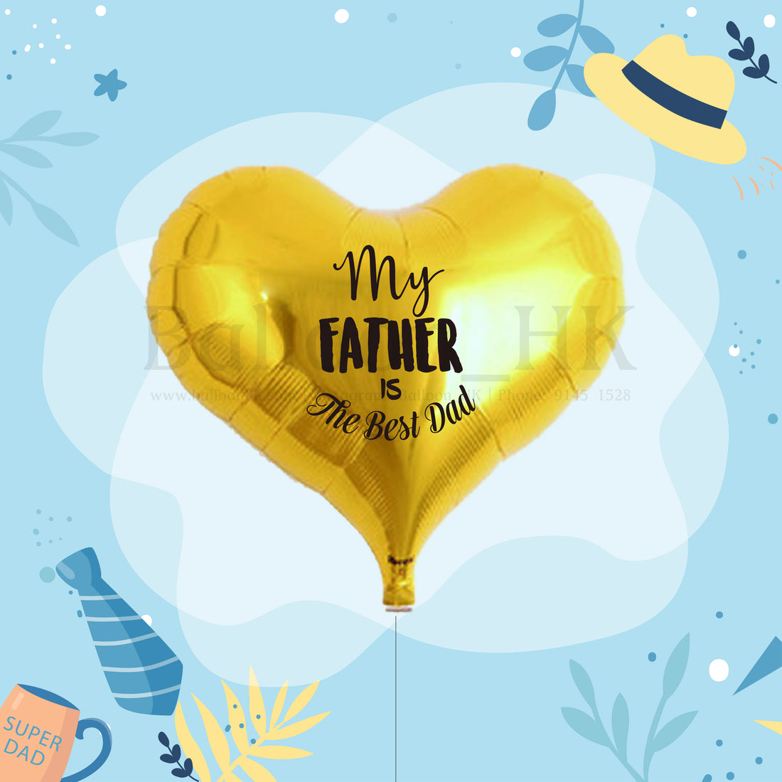 心形氣球 ｜Message氣球｜父親節氣球| Balloon HK