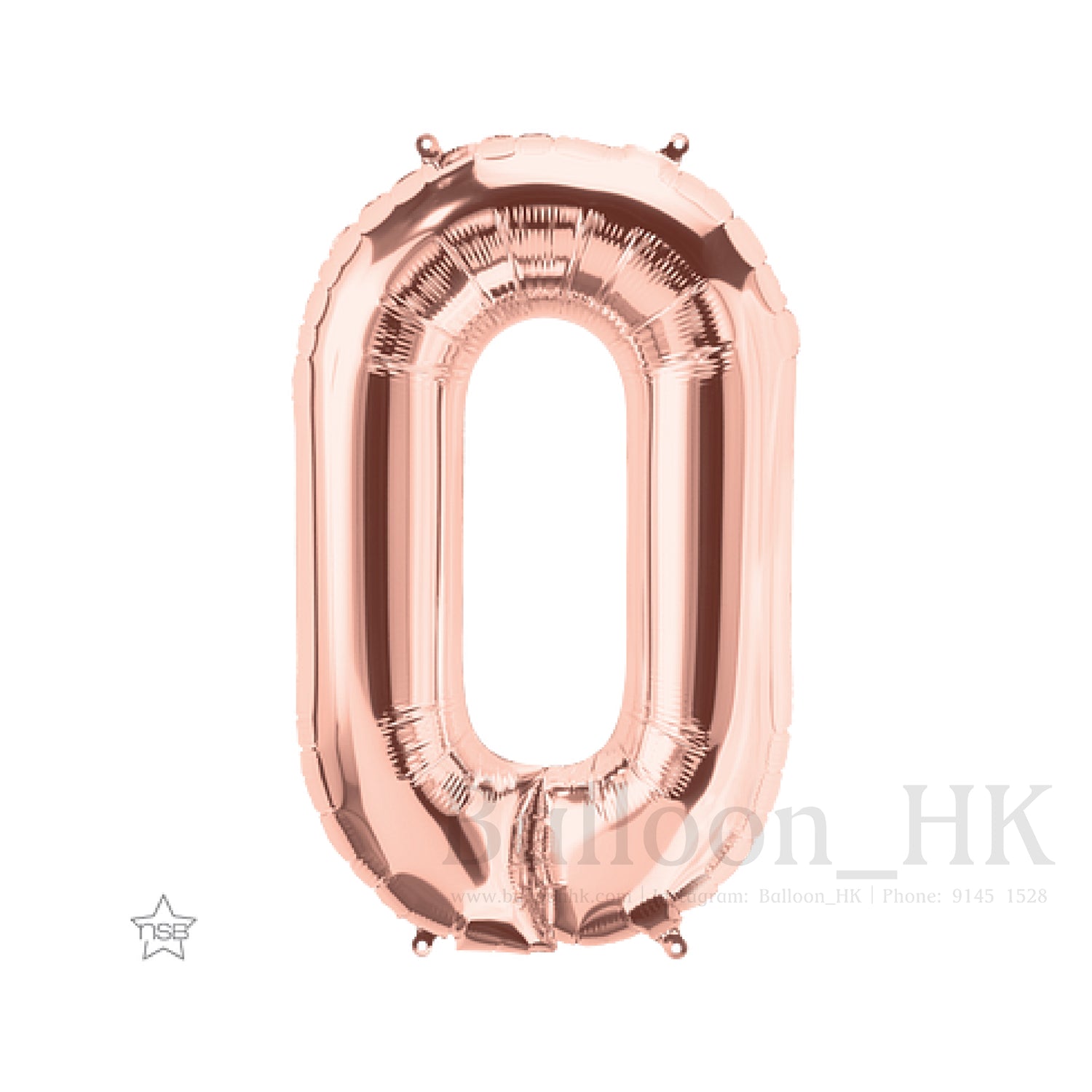 14&quot; 玫瑰金色英文字母