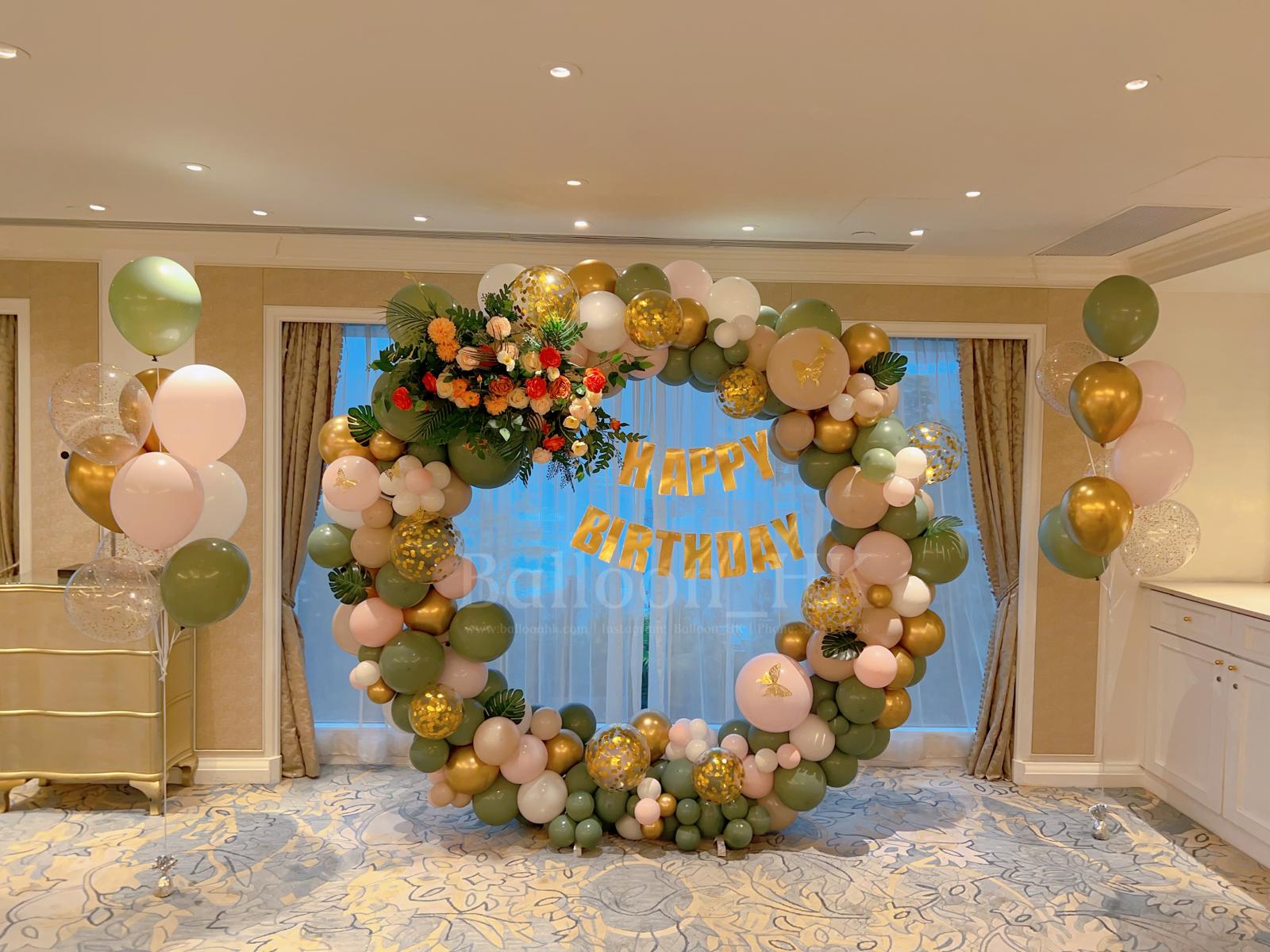 Round Balloon Garland - The Garden (10天預訂)