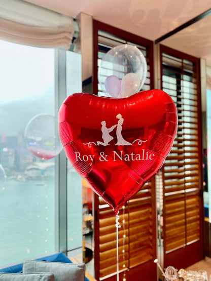 心形氣球｜求婚氣球 | 愛情氣球 | 鋁膜氣球｜BALLOONHK 氣球專門店