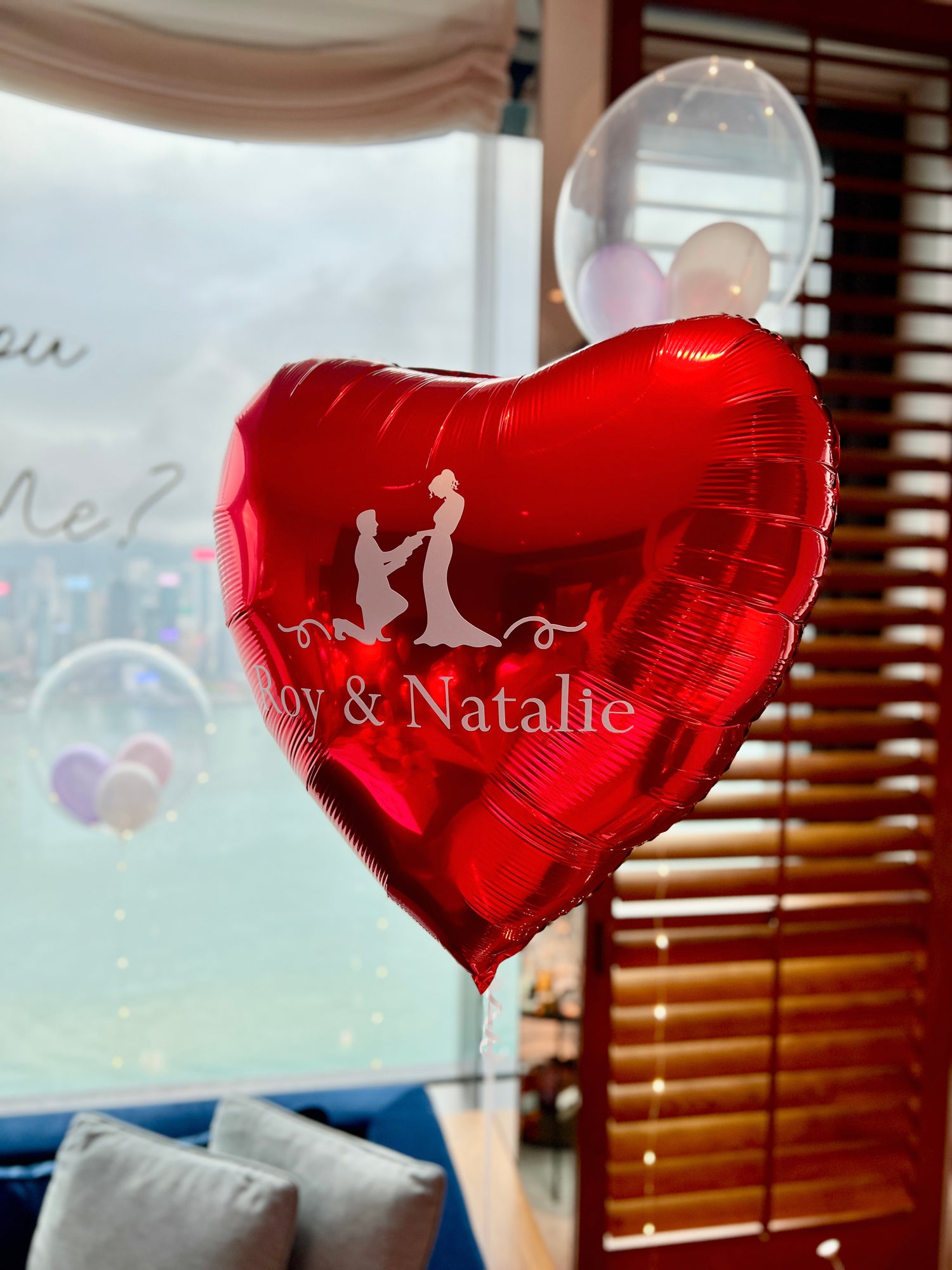 心形氣球 ｜求婚氣球｜求婚佈置｜ BalloonHK