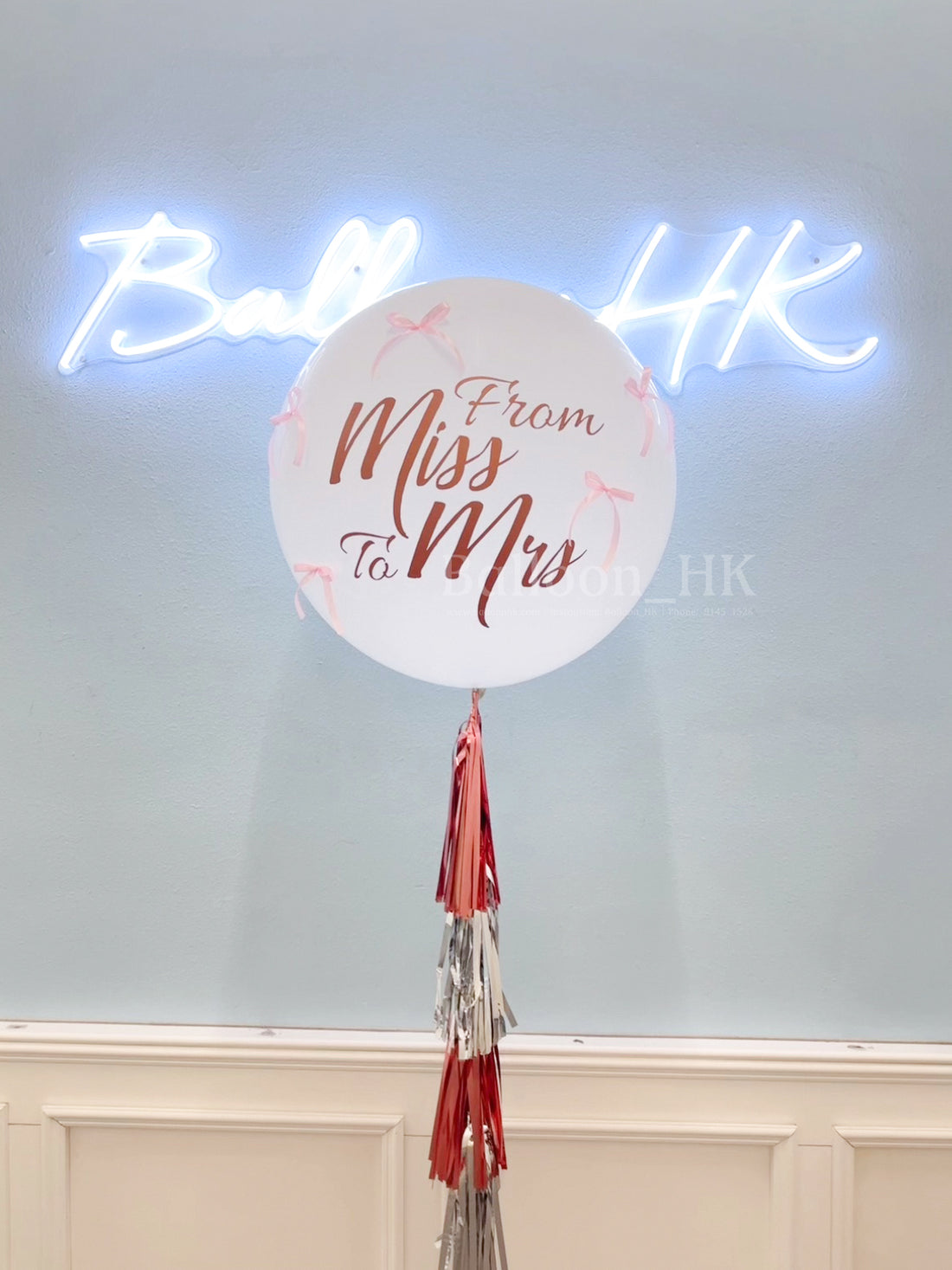 婚前派對氣球｜bridal shower佈置｜bridal shower氣球｜ Balloon HK
