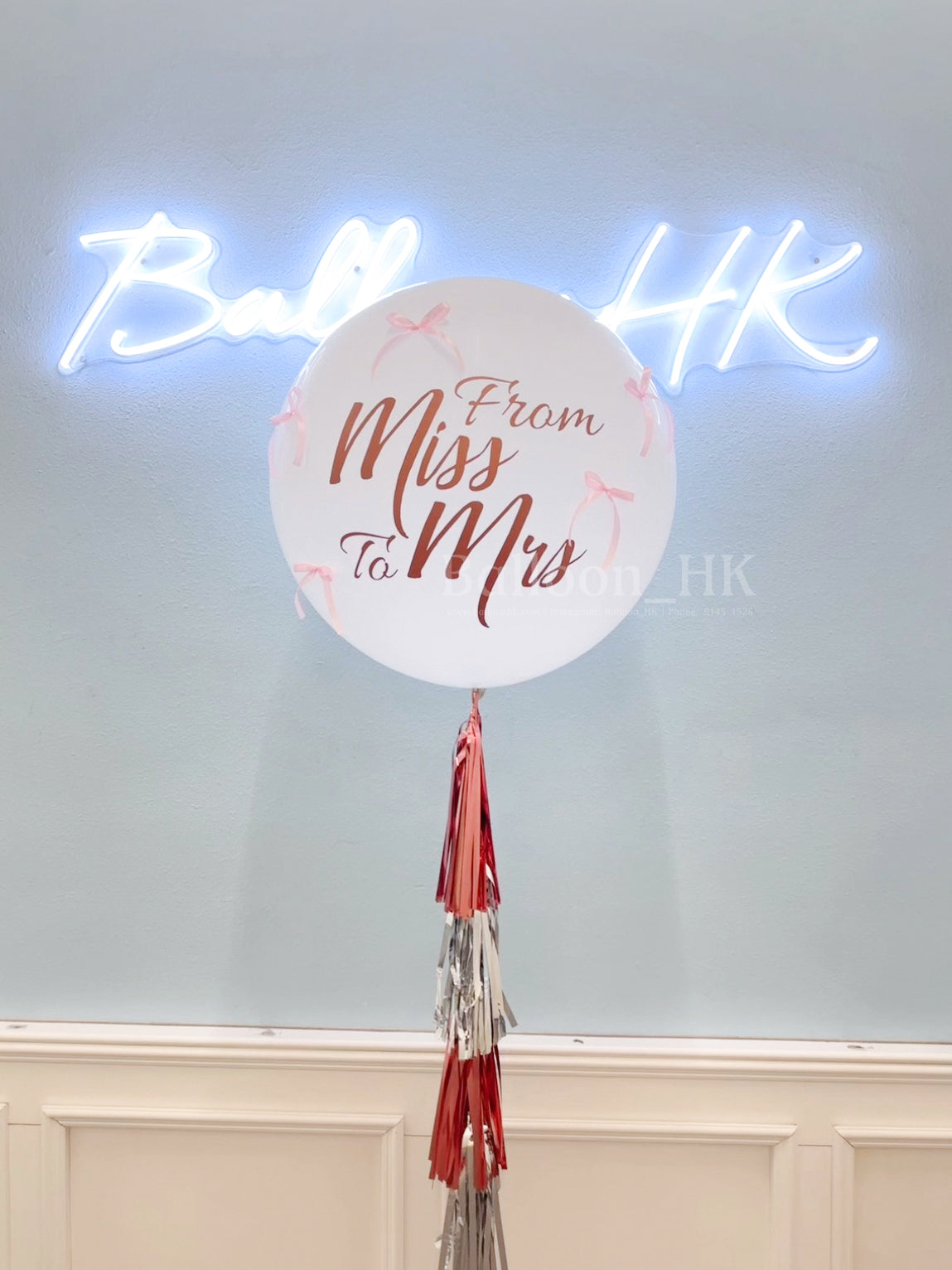 婚前派對氣球｜bridal shower佈置｜bridal shower氣球｜ Balloon HK