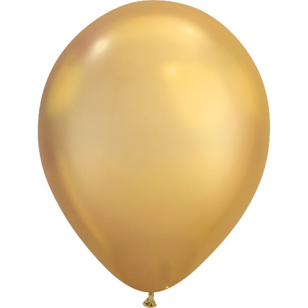 11” 金屬面橡膠氣球  -金屬金色