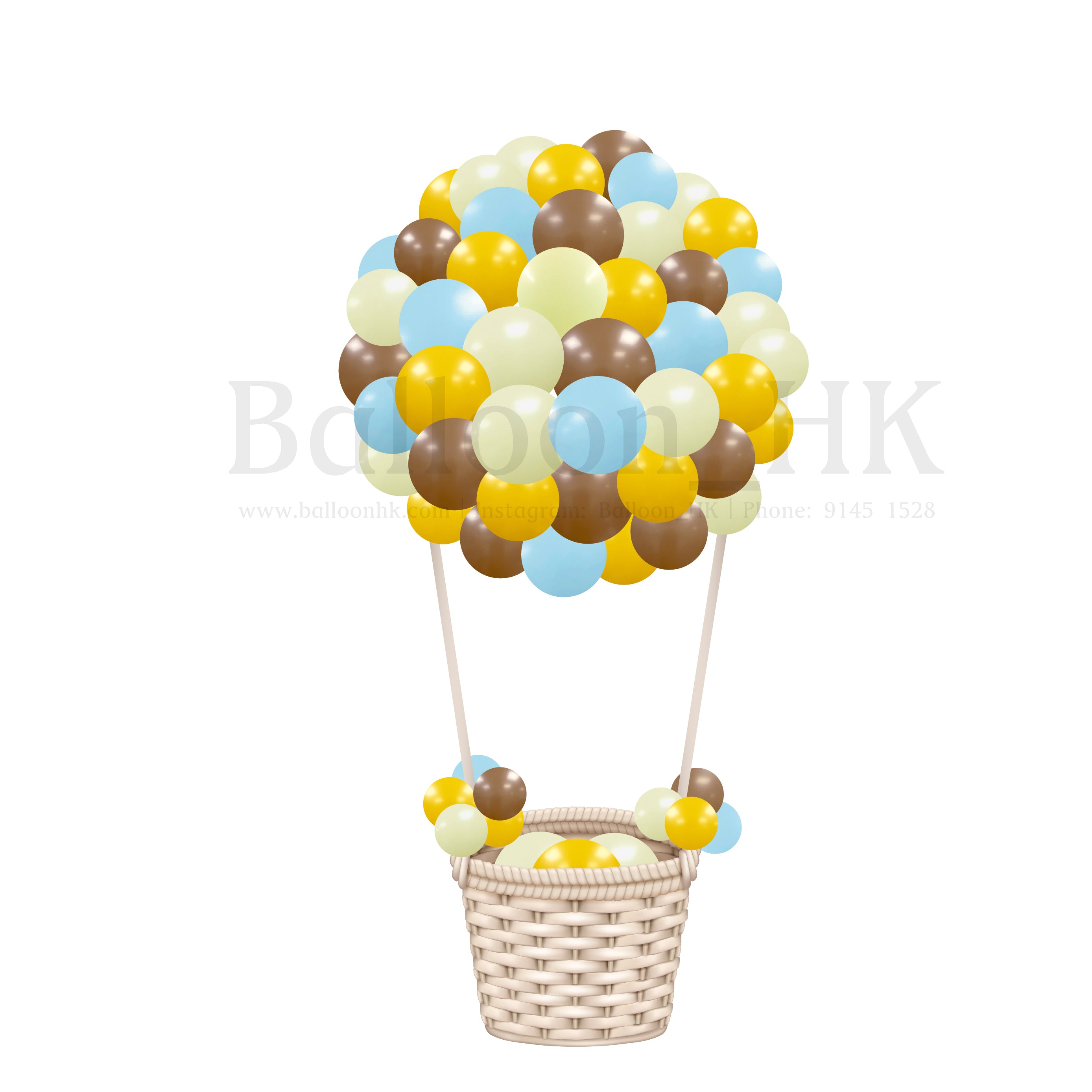 熱氣球連藤籃 Hot Air Balloon Basket (7天預訂)