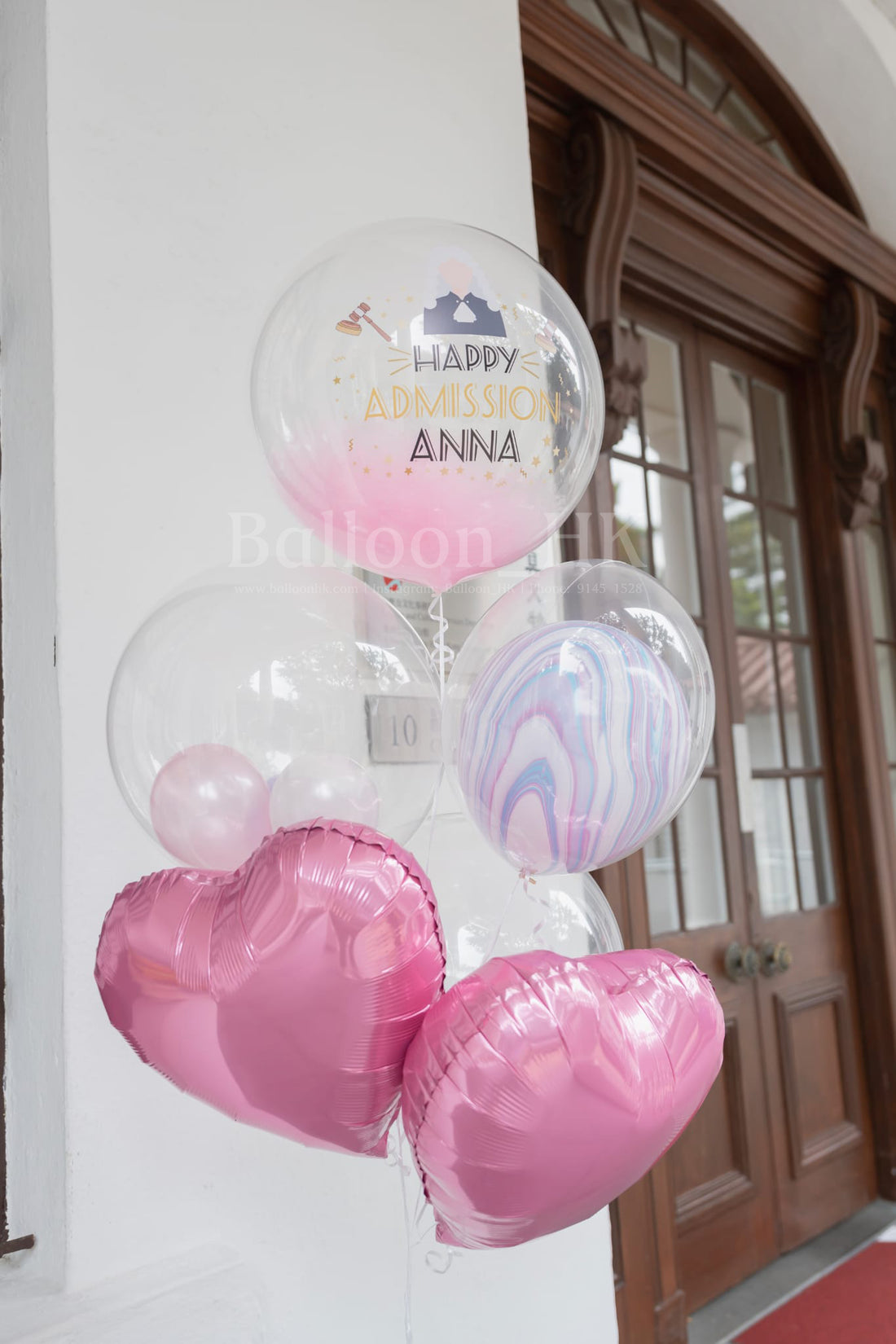 律師畢業氣球｜Message氣球｜透明羽毛氣球｜BALLOONHK 氣球專門店